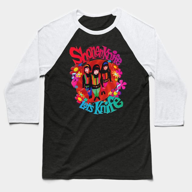 Shonen Knife Baseball T-Shirt by Onfire clothing